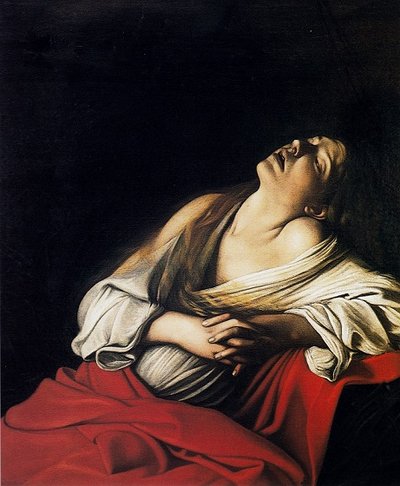 Madalena em êxtase de Michelangelo Merisi Caravaggio